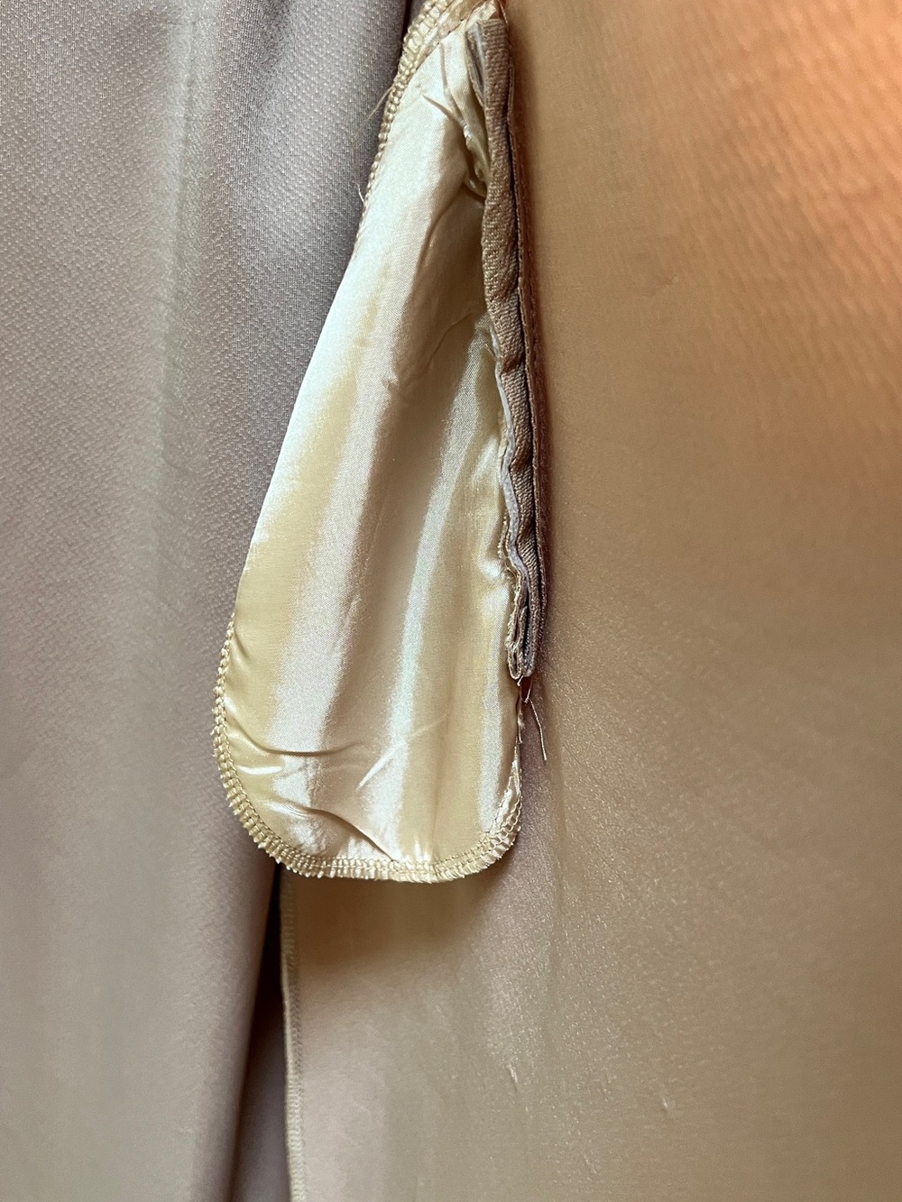 Windsor Taupe Draped Open Front Duster Cardigan Size Small - Picture 6 of 8